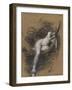 Sara, la Baigneuse-Jean Jacques Henner-Framed Giclee Print