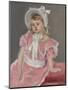 Sara Seated, Leaning on Her Left Hand-Mary Cassatt-Mounted Giclee Print