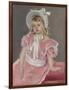 Sara Seated, Leaning on Her Left Hand-Mary Cassatt-Framed Giclee Print