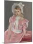 Sara Seated, Leaning on Her Left Hand-Mary Cassatt-Mounted Giclee Print