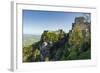 Saracen Arab Era Pepoli Castle, Now a Hotel, in Historic Town High Above Trapani at 750M-Rob Francis-Framed Photographic Print