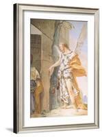 Sarah and the Angel, 1726-1739-Giovanni Battista Tiepolo-Framed Giclee Print