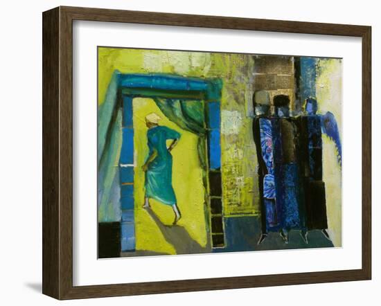 Sarah and the Three Angels, 1998-Richard Mcbee-Framed Giclee Print