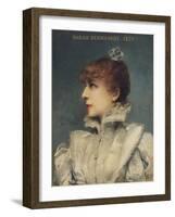 Sarah Bernhardt (1844-1923) 1875-Louise Abbema-Framed Giclee Print