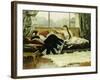 Sarah Bernhardt (1844-1923) and Christine Nilsson (1843-1921)-Julius Leblanc Stewart-Framed Giclee Print