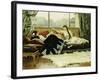 Sarah Bernhardt (1844-1923) and Christine Nilsson (1843-1921)-Julius Leblanc Stewart-Framed Giclee Print