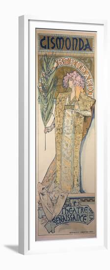 Sarah Bernhardt (1844-1923) as Gismonda at the Theatre De La Renaissance, 1894-Alphonse Mucha-Framed Premium Giclee Print