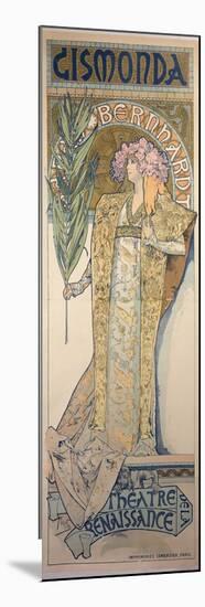 Sarah Bernhardt (1844-1923) as Gismonda at the Theatre De La Renaissance, 1894-Alphonse Mucha-Mounted Premium Giclee Print