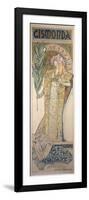 Sarah Bernhardt (1844-1923) as Gismonda at the Theatre De La Renaissance, 1894-Alphonse Mucha-Framed Giclee Print