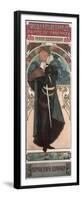 Sarah Bernhardt (1844-1923) as Hamlet at the Theatre Sarah Bernhardt, 1899-Alphonse Mucha-Framed Premium Giclee Print