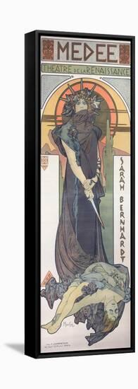 Sarah Bernhardt (1844-1923) as Medee at the Theatre De La Renaissance, 1898-Alphonse Mucha-Framed Stretched Canvas