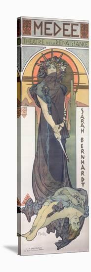 Sarah Bernhardt (1844-1923) as Medee at the Theatre De La Renaissance, 1898-Alphonse Mucha-Stretched Canvas