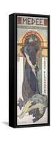 Sarah Bernhardt (1844-1923) as Medee at the Theatre De La Renaissance, 1898-Alphonse Mucha-Framed Stretched Canvas