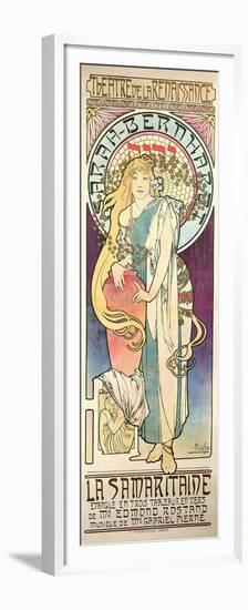 Sarah Bernhardt (1844-1923) in 'La Samaritaine' at the Theatre De La Renaissance, 1897-Alphonse Mucha-Framed Premium Giclee Print