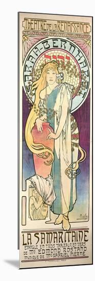 Sarah Bernhardt (1844-1923) in 'La Samaritaine' at the Theatre De La Renaissance, 1897-Alphonse Mucha-Mounted Premium Giclee Print