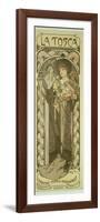 Sarah Bernhardt (1844-1923) in 'La Tosca', at the Theatre De La Renaissance, 1898-Alphonse Mucha-Framed Giclee Print