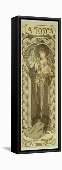 Sarah Bernhardt (1844-1923) in 'La Tosca', at the Theatre De La Renaissance, 1898-Alphonse Mucha-Framed Stretched Canvas
