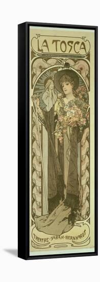 Sarah Bernhardt (1844-1923) in 'La Tosca', at the Theatre De La Renaissance, 1898-Alphonse Mucha-Framed Stretched Canvas