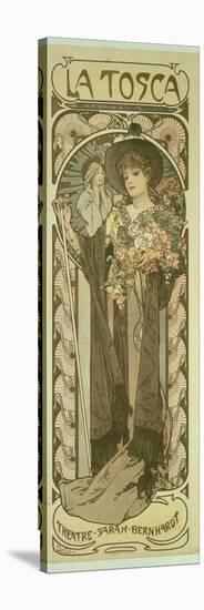 Sarah Bernhardt (1844-1923) in 'La Tosca', at the Theatre De La Renaissance, 1898-Alphonse Mucha-Stretched Canvas
