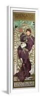 Sarah Bernhardt (1844-1923) in 'Lorenzaccio', a Play by Alfred De Musset (1810-57) at The-Alphonse Mucha-Framed Premium Giclee Print