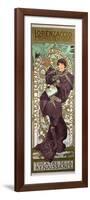 Sarah Bernhardt (1844-1923) in 'Lorenzaccio', a Play by Alfred De Musset (1810-57) at The-Alphonse Mucha-Framed Premium Giclee Print