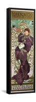 Sarah Bernhardt (1844-1923) in 'Lorenzaccio', a Play by Alfred De Musset (1810-57) at The-Alphonse Mucha-Framed Stretched Canvas