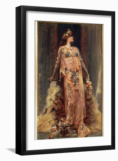 Sarah Bernhardt (1844-1923) in the Role of Cleopatra-Georges Clairin-Framed Giclee Print