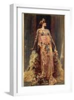 Sarah Bernhardt (1844-1923) in the Role of Cleopatra-Georges Clairin-Framed Giclee Print