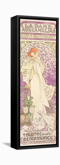 Sarah Bernhardt (1844-1923), La Dame Aux Camelias, at the Theatre De La Renaissance, 1896-Alphonse Mucha-Framed Stretched Canvas