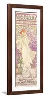 Sarah Bernhardt (1844-1923), La Dame Aux Camelias, at the Theatre De La Renaissance, 1896-Alphonse Mucha-Framed Giclee Print