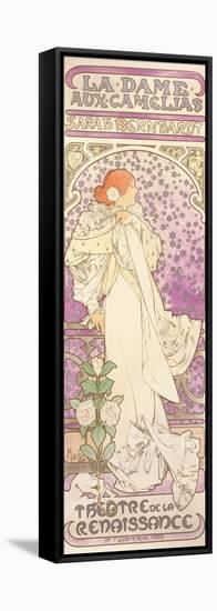 Sarah Bernhardt (1844-1923), La Dame Aux Camelias, at the Theatre De La Renaissance, 1896-Alphonse Mucha-Framed Stretched Canvas