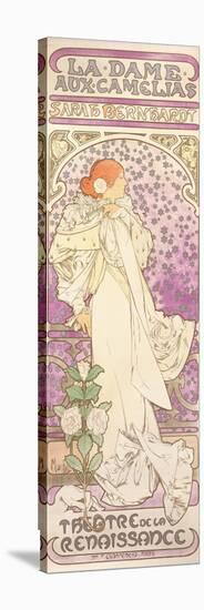 Sarah Bernhardt (1844-1923), La Dame Aux Camelias, at the Theatre De La Renaissance, 1896-Alphonse Mucha-Stretched Canvas