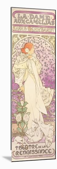 Sarah Bernhardt (1844-1923), La Dame Aux Camelias, at the Theatre De La Renaissance, 1896-Alphonse Mucha-Mounted Premium Giclee Print