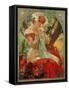 Sarah Bernhardt (1844-1923) Lefevre-Utile, 1903-Alphonse Mucha-Framed Stretched Canvas