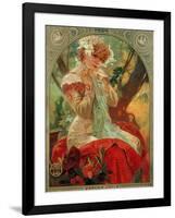 Sarah Bernhardt (1844-1923) Lefevre-Utile, 1903-Alphonse Mucha-Framed Giclee Print