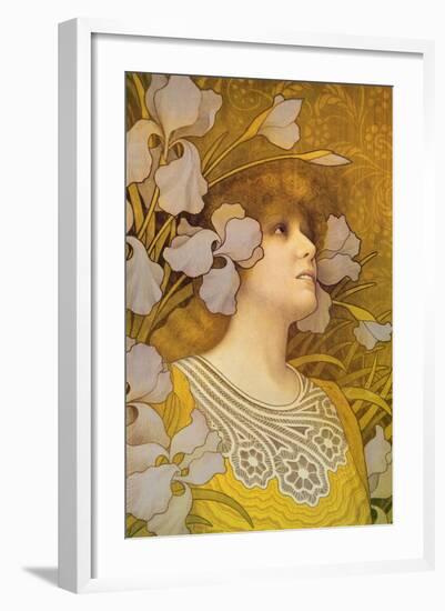 Sarah Bernhardt (1844-1923)-Paul Berthon-Framed Giclee Print