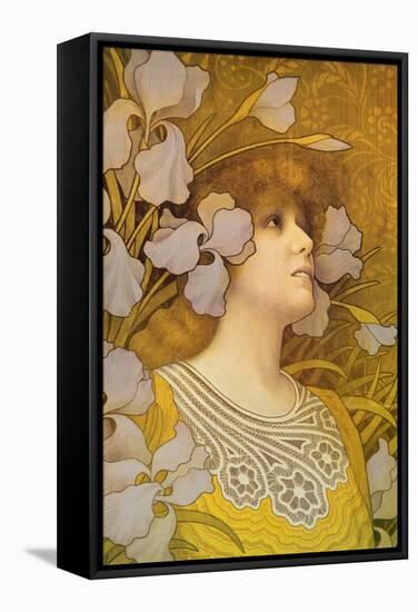 Sarah Bernhardt (1844-1923)-Paul Berthon-Framed Stretched Canvas