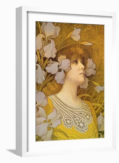 Sarah Bernhardt (1844-1923)-Paul Berthon-Framed Giclee Print