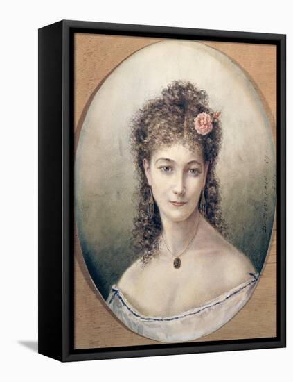 Sarah Bernhardt 1869-Marie Desire Bourgoin-Framed Stretched Canvas