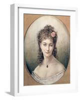 Sarah Bernhardt 1869-Marie Desire Bourgoin-Framed Giclee Print