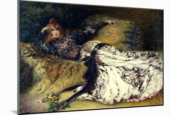 Sarah Bernhardt 1871-Georges Clairin-Mounted Giclee Print