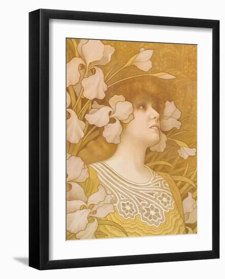 Sarah Bernhardt, 1901-Paul Berthon-Framed Giclee Print