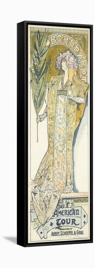 Sarah Bernhardt, American Tour, 1895-Alphonse Mucha-Framed Stretched Canvas