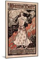 Sarah Bernhardt as Joan of Arc, 1893-Eugène Grasset-Mounted Giclee Print