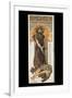 Sarah Bernhardt as Medee at the Theatre De La Renaissance-Alphonse Mucha-Framed Premium Giclee Print