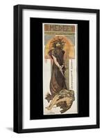 Sarah Bernhardt as Medee at the Theatre De La Renaissance-Alphonse Mucha-Framed Art Print