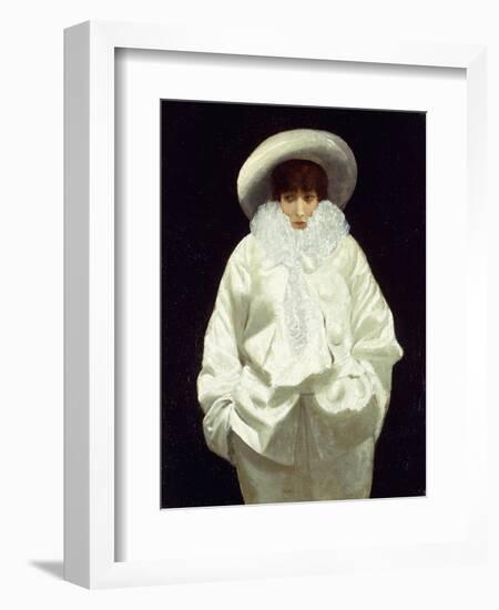 Sarah Bernhardt as Pierrot-Giuseppe Nittis-Framed Giclee Print