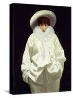 Sarah Bernhardt as Pierrot-Giuseppe Nittis-Stretched Canvas