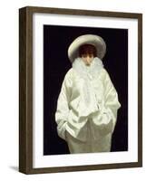 Sarah Bernhardt as Pierrot-Giuseppe Nittis-Framed Giclee Print