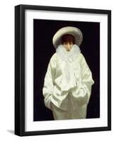 Sarah Bernhardt as Pierrot-Giuseppe Nittis-Framed Giclee Print